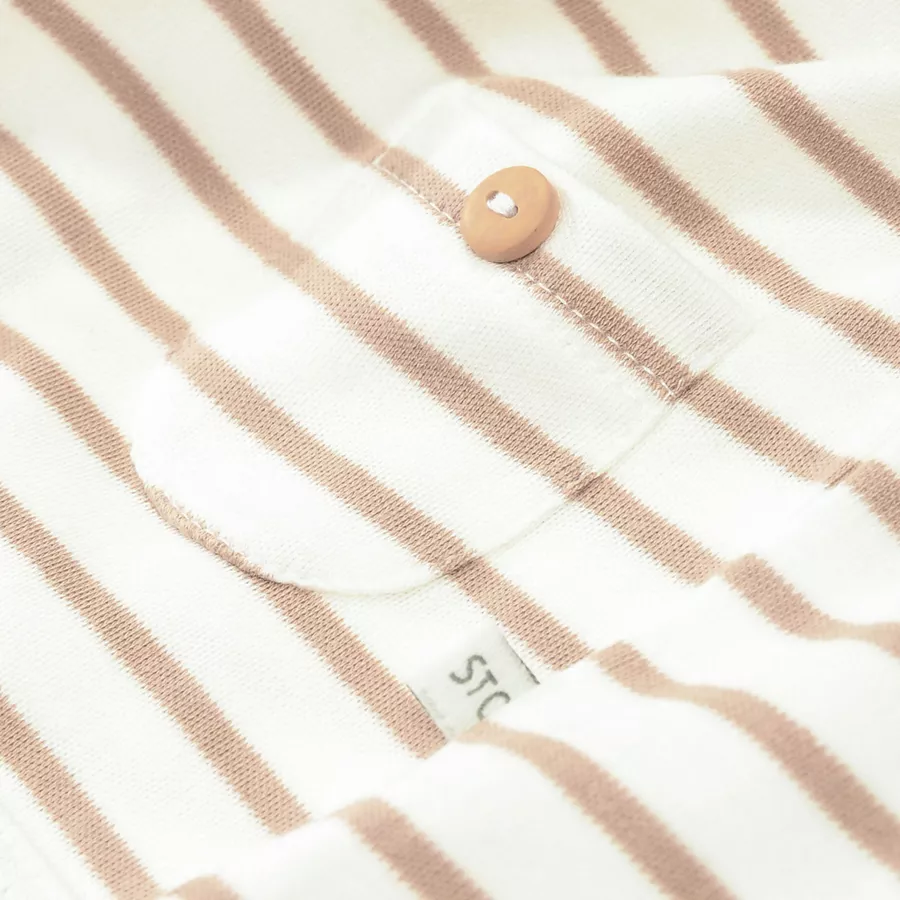 Staccato Shirt warm white gestreift
