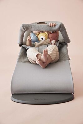 BabyBjörn Bliss Vippestol 3D Jersey, Lysegrå