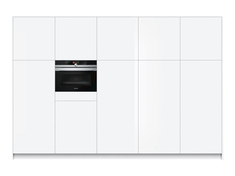Siemens iQ700 CS636GBS2 - Ovn - med dampfunktion - til indbygning - niche - bredde: 56 cm - dybde: 55 cm - højde: 45 cm - med selv-rengøring - Klasse A  - rustfrit stål