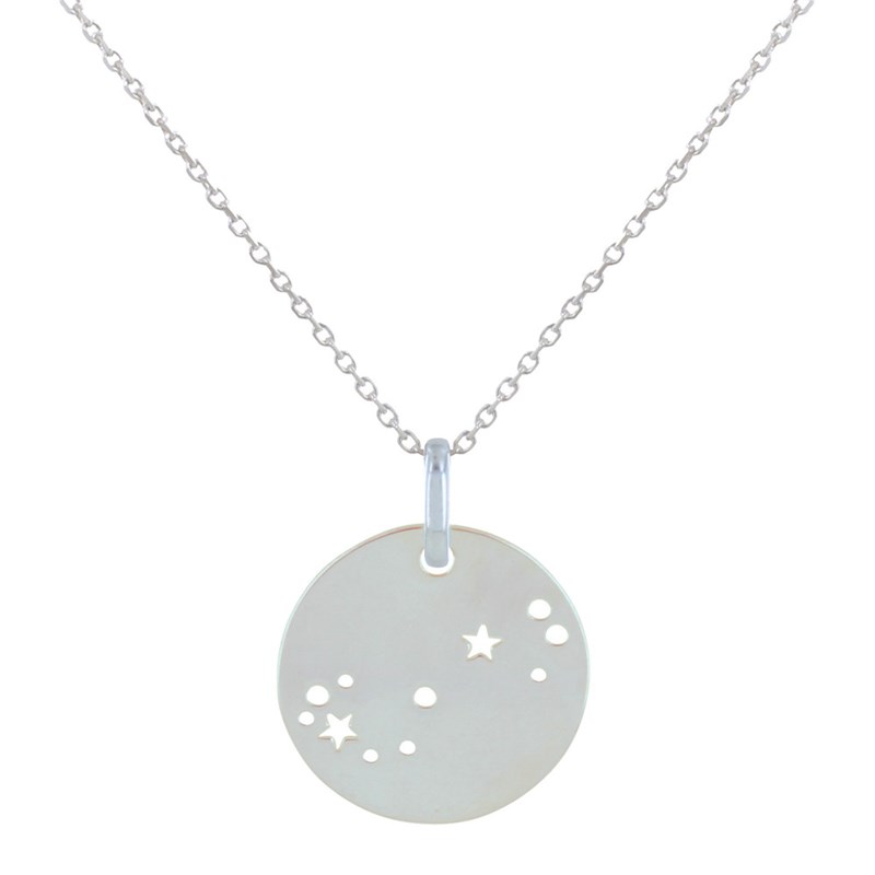Collier Argent Zodiaque Constellation Scorpion