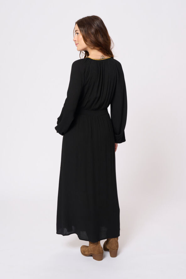 Cream CRBohia Embroidery Dress Pitch black
