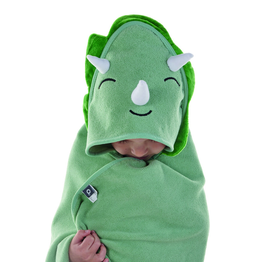 Aroma Kids håndkle med hette dinosaur