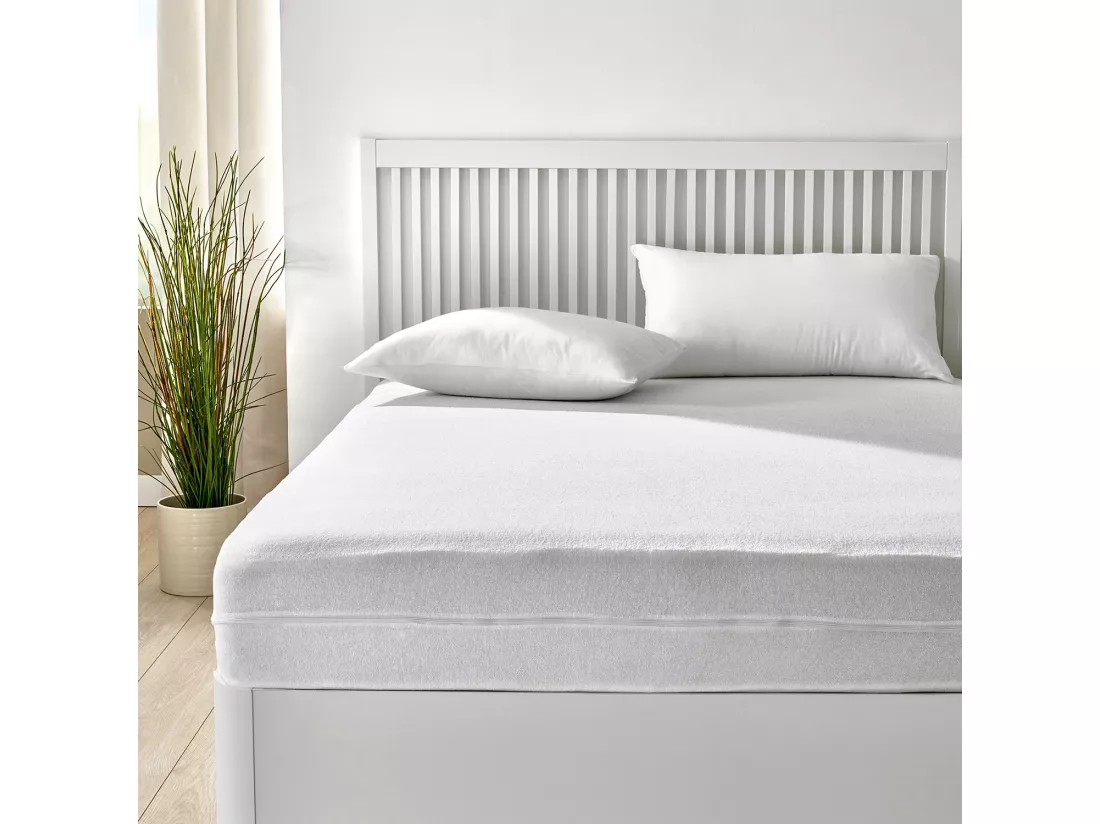 Housse de matelas en coton éponge élastique respirant