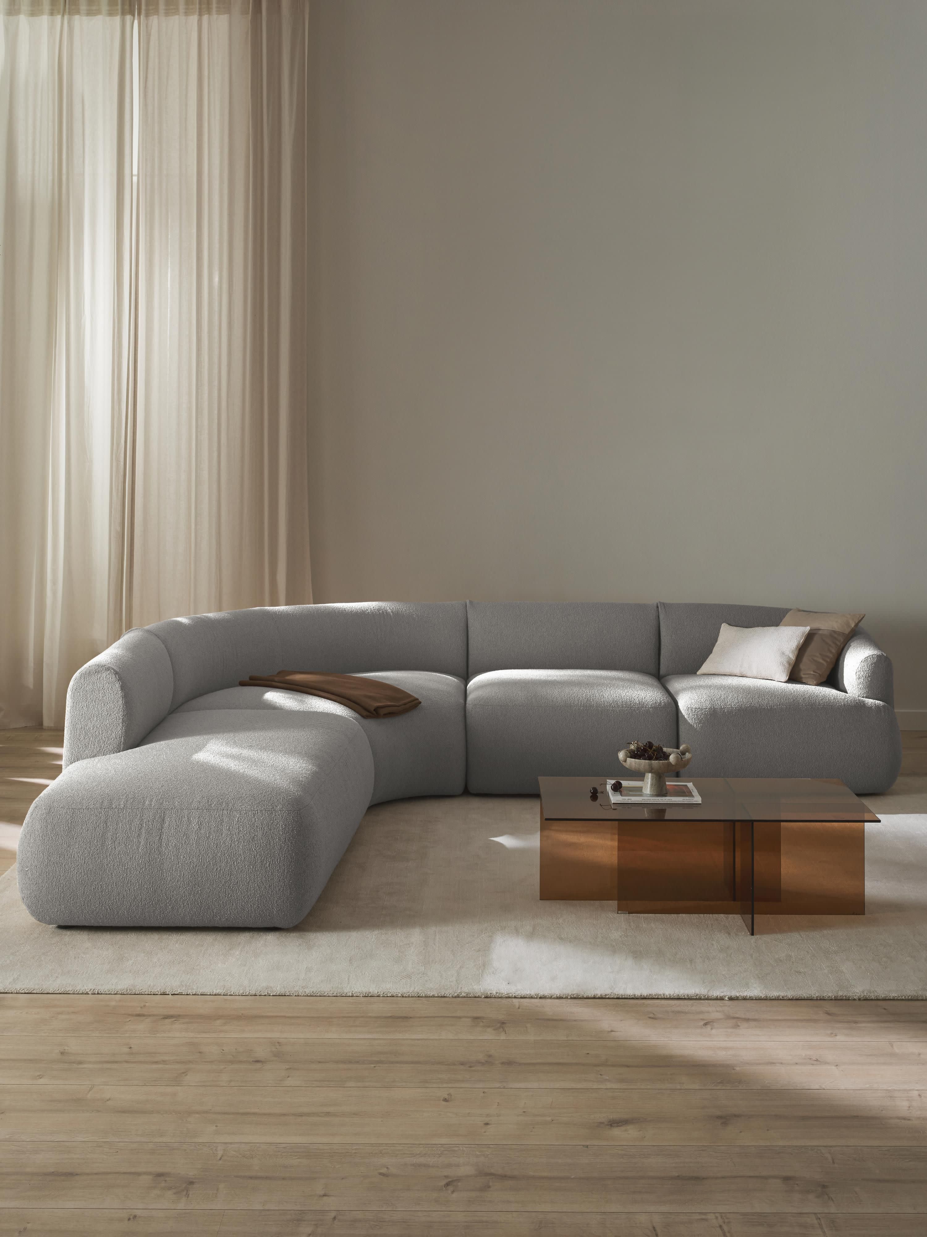Modulaire bouclé hoekbank Sofia (4 zits)