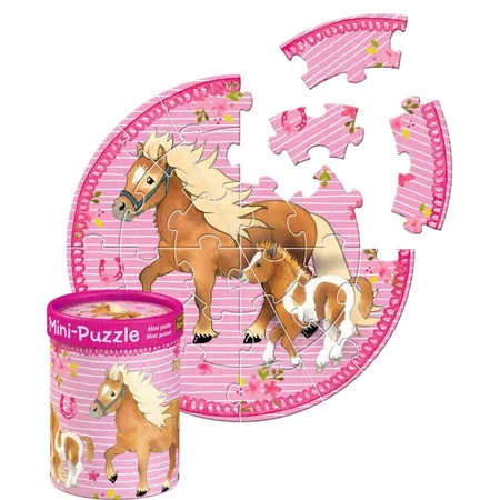 Die Spiegelburg Mini-Puzzles Mein kleiner Ponyhof (20 Teile), sortiert