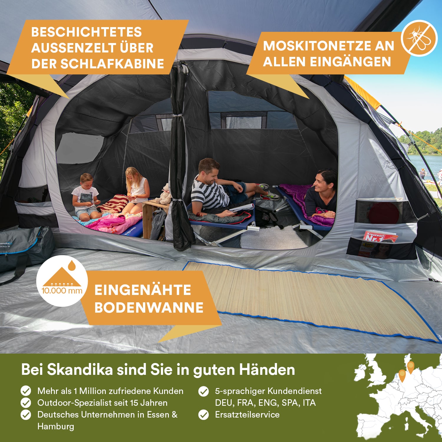 Skandika Gotland 6 Sleeper Protect Tunneltent