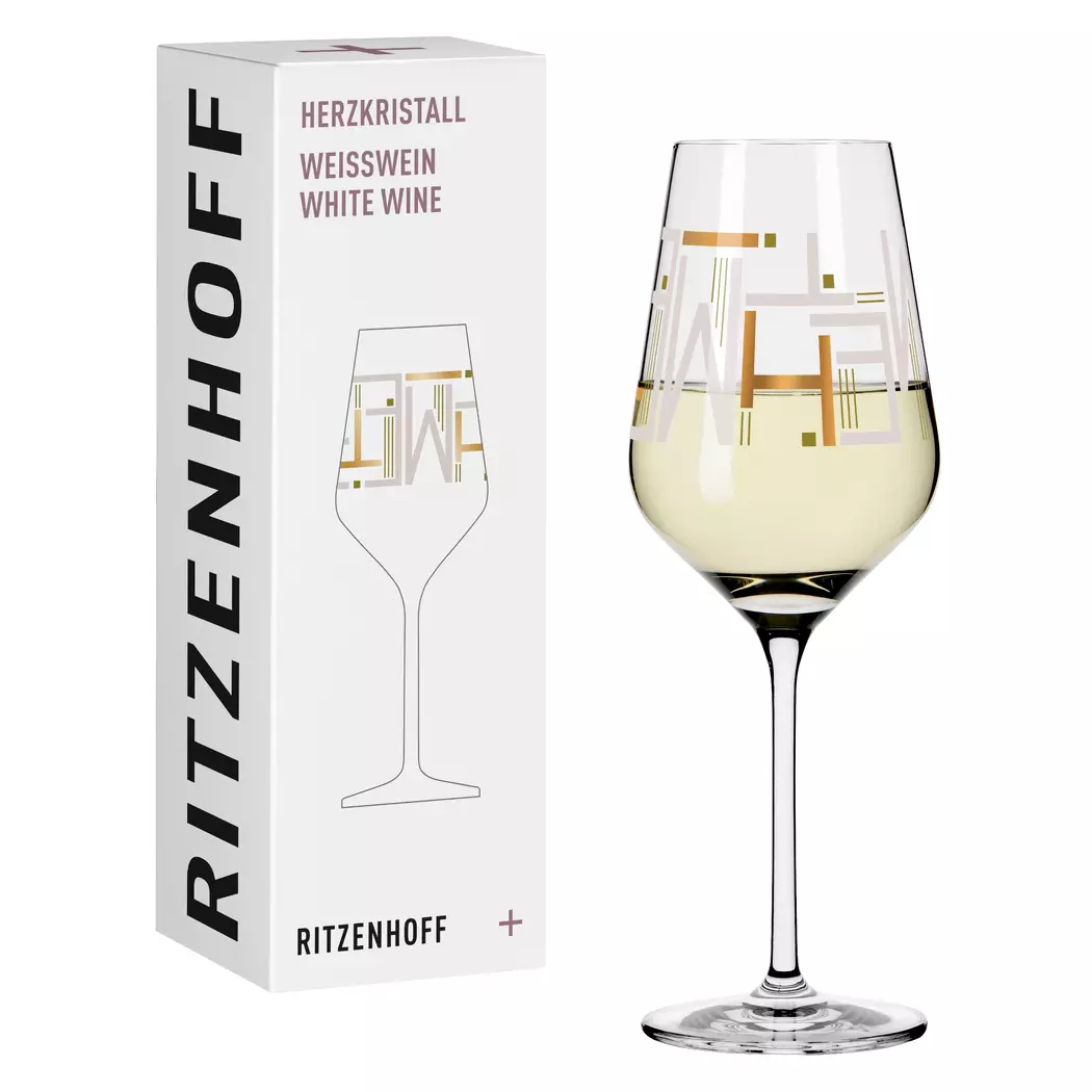 Weißweinglas Herzkristall 380 ml