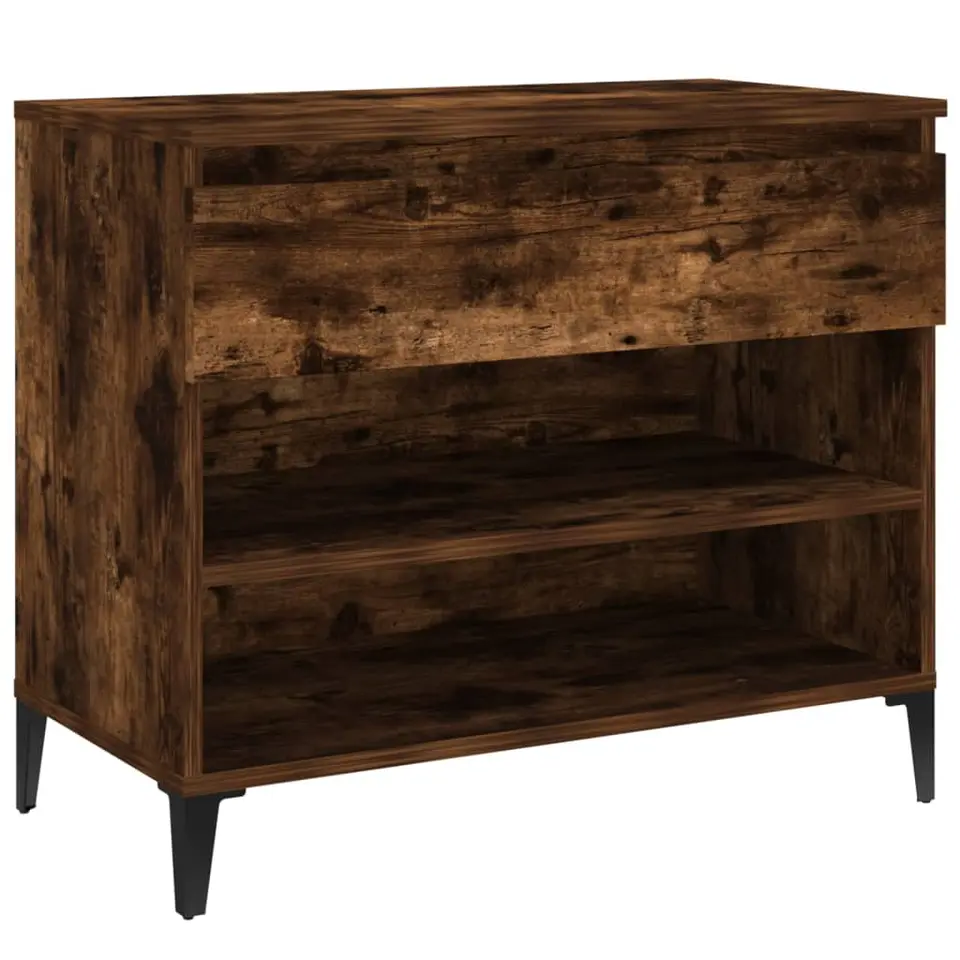 vidaXL - Schoenenrek - Bruin - Bewerkt hout