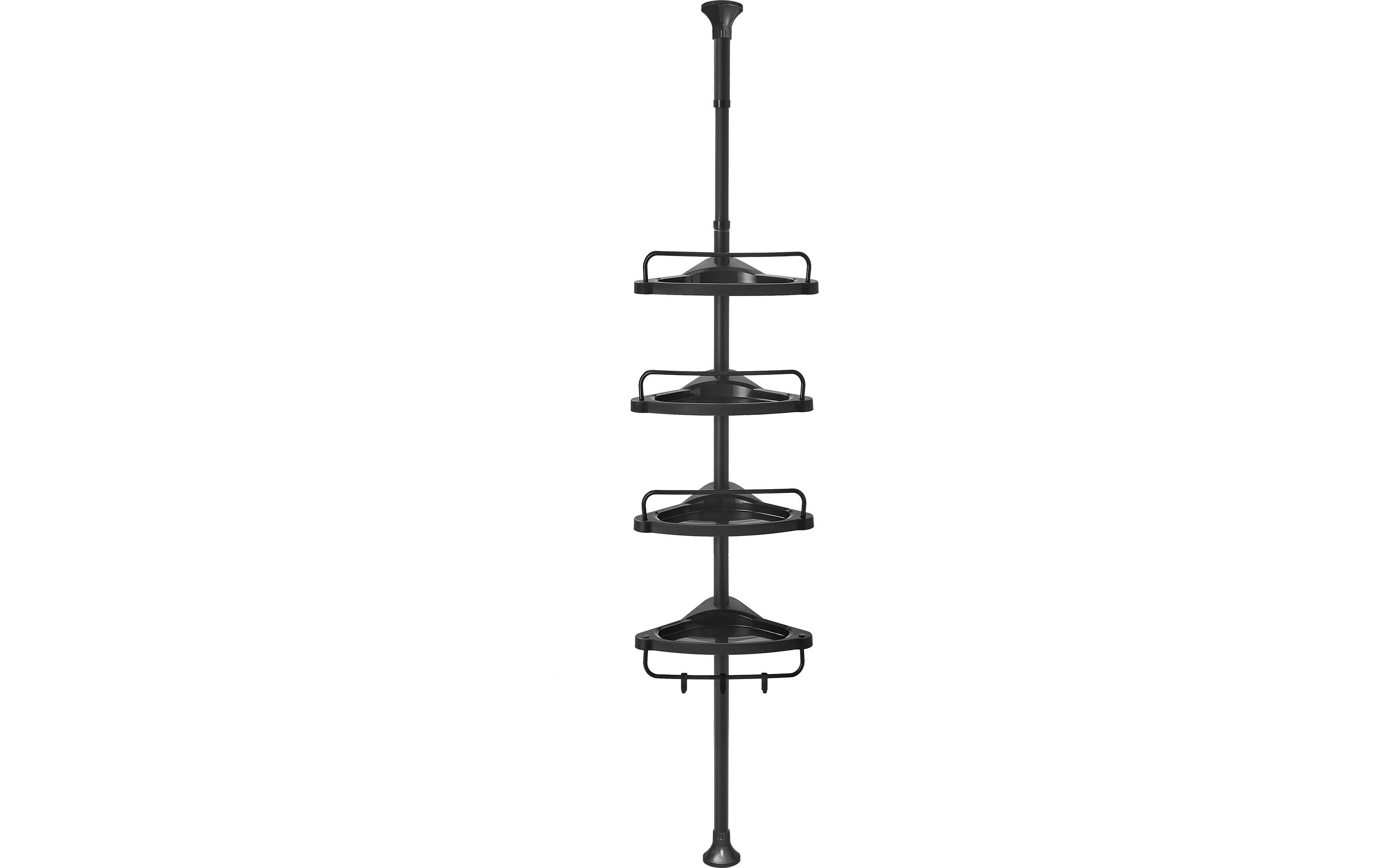 Duschmittelhalter 85-305 cm, SchwarzDuschregal