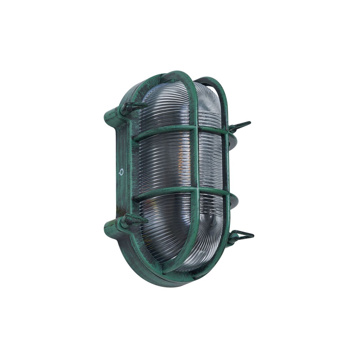 Buiten wandlamp groen ovaal IP44 - Noutica