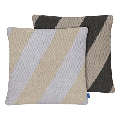 Mette Ditmer Across Kilim Pudebetræk, Light Grey, 50x50 cm