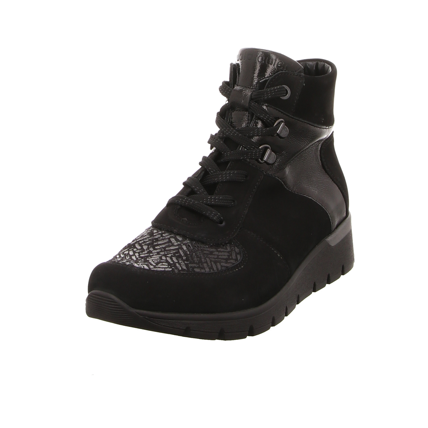 Waldläufer Schnürstiefel schwarz