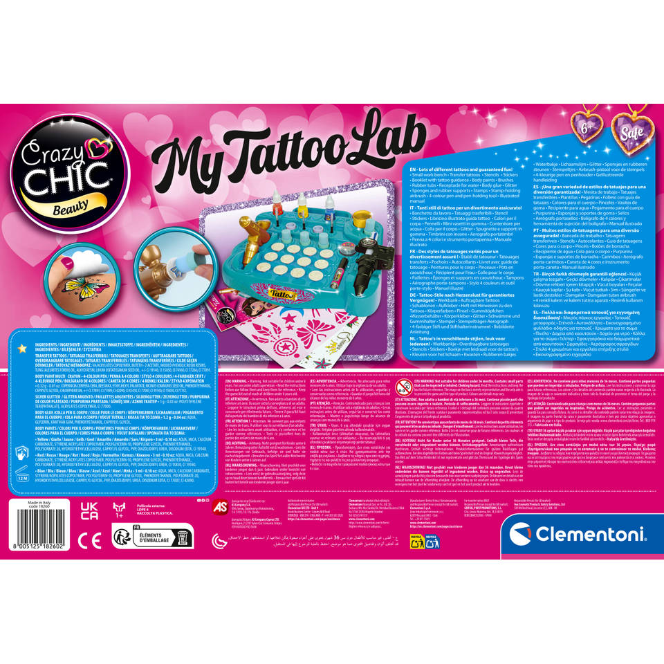 Clementoni Crazy Chic tattoostudio refresh
