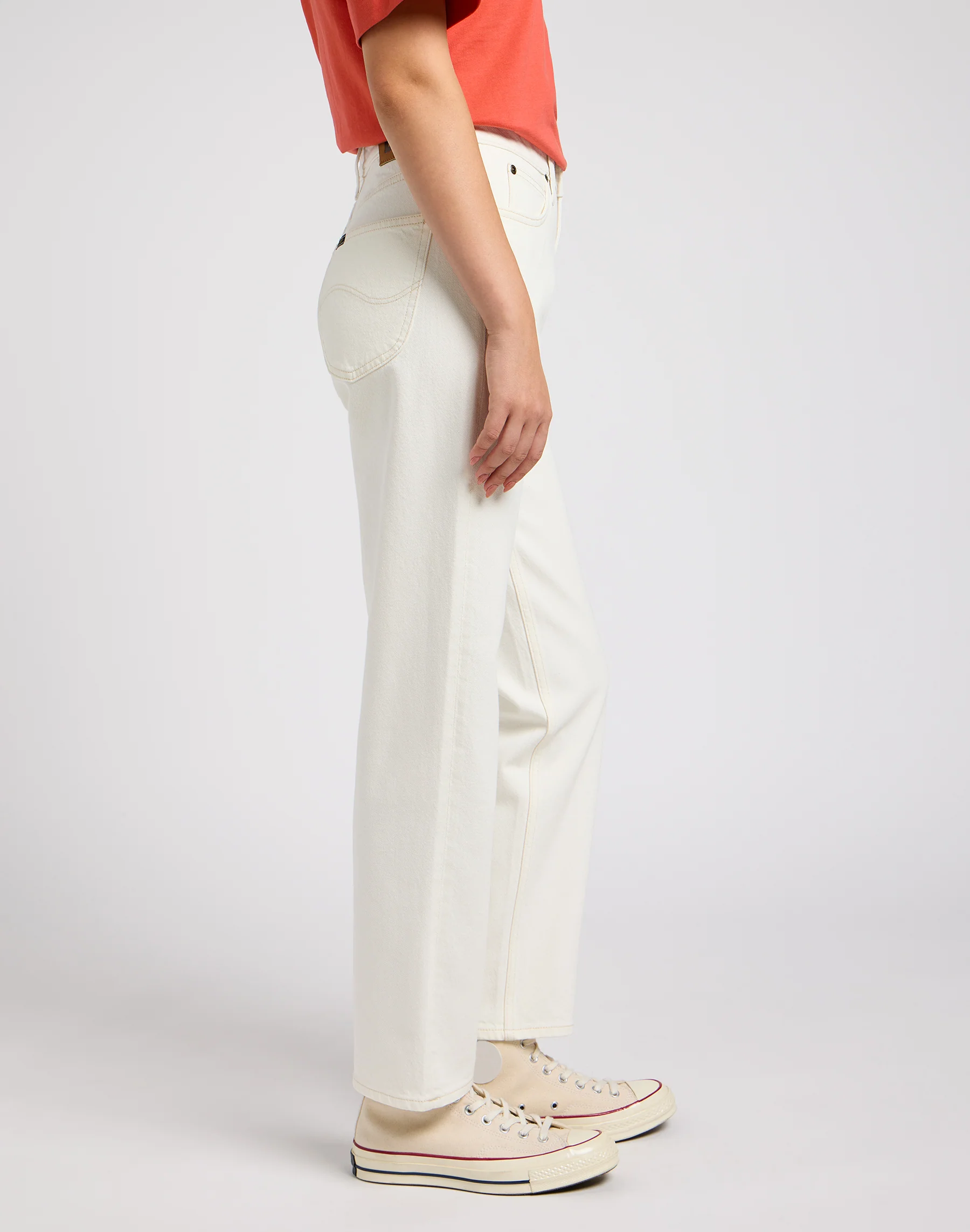 Lee  Carol striaght leg jeans - Concrete White