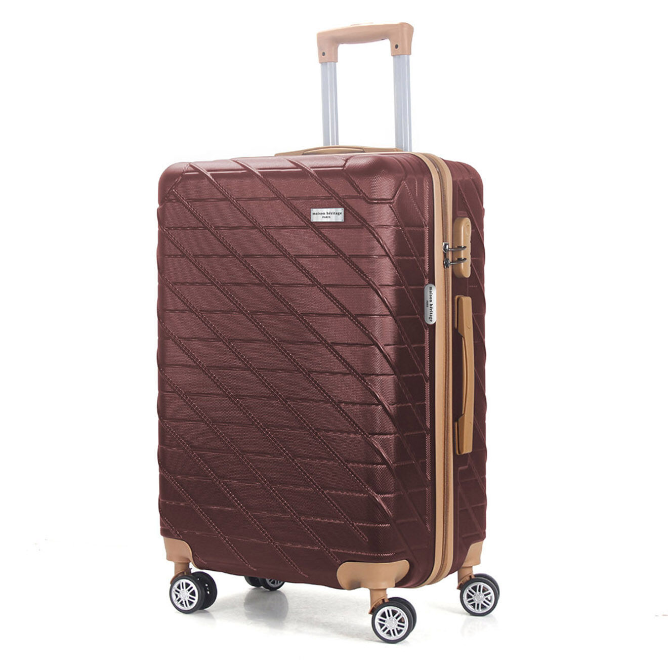Maison Héritage 2 Valises 4 roues doubles Saint-Germain 55/75 cm rouge bordeaux
