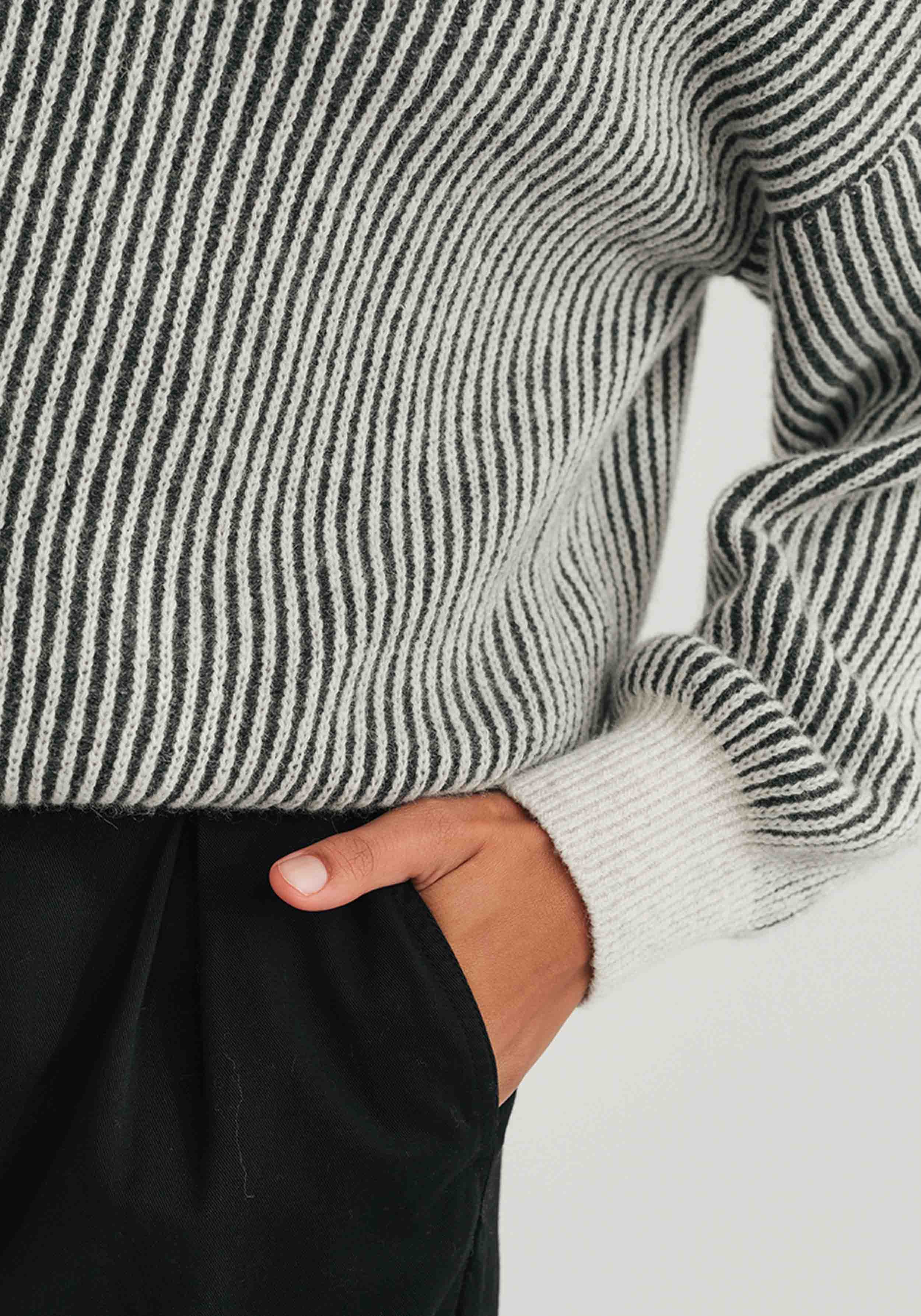 Twothirds Strickpullover Murvagh Black & White