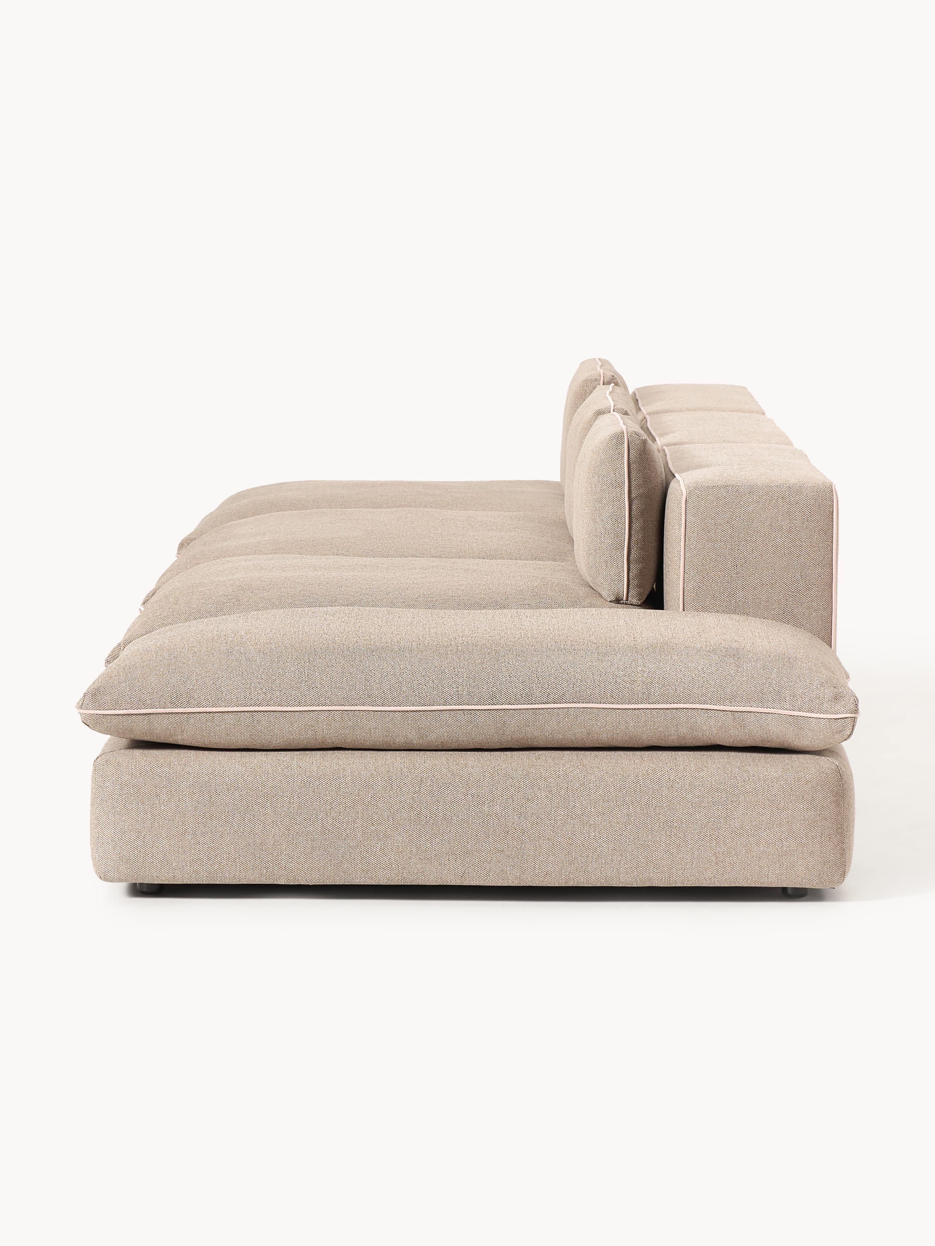 Modulaire XL-bank Felix (3-zits) met poef