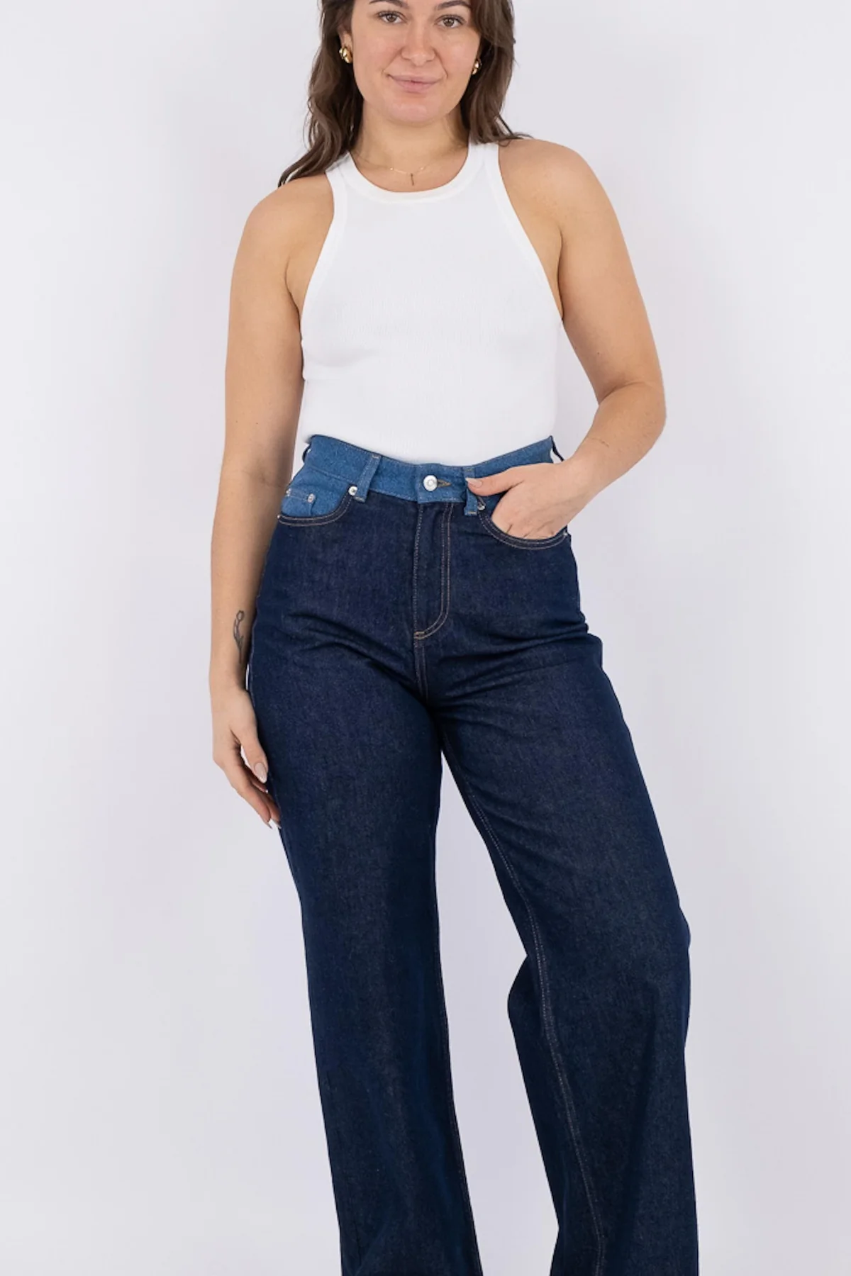 Neo Noir Duran Contrast Pants