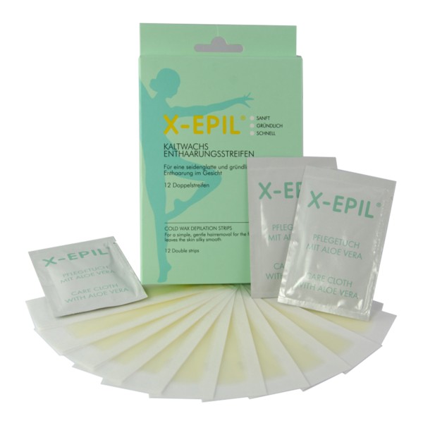 CNC X-Epil Kaltwachs Enthaarungstreifen schmal 24 Stk