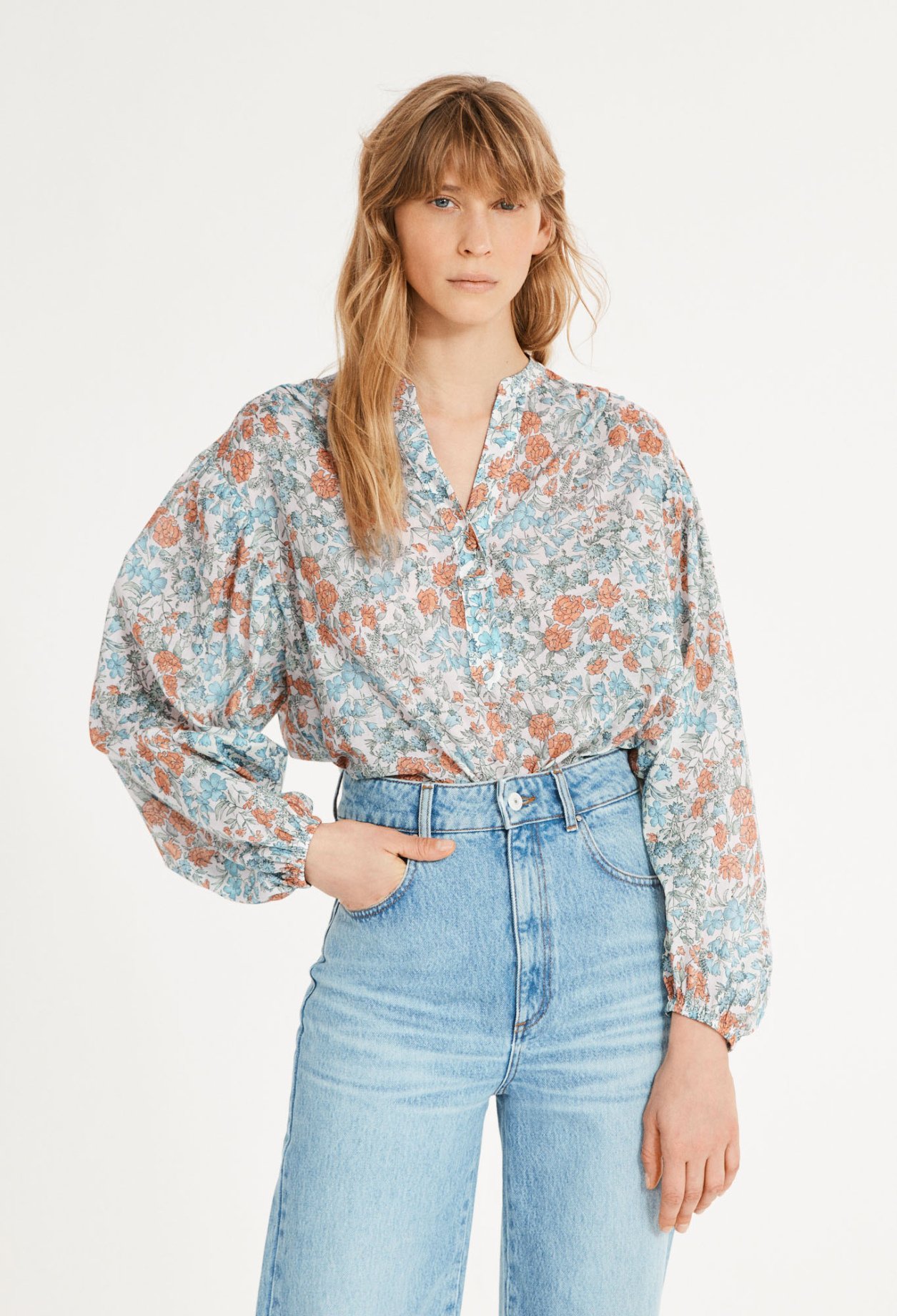 Blouse fleurie