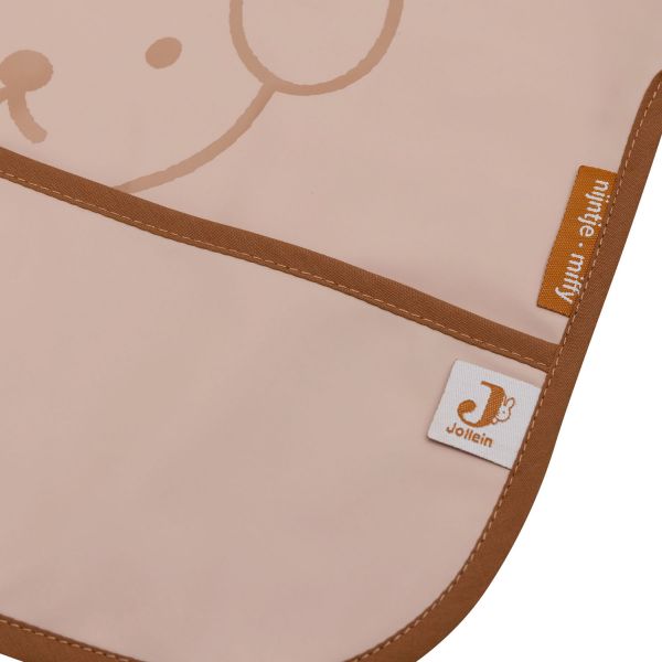 Jollein Miffy Peekaboo Slab Waterproof Met Mouw - Wild Rose
