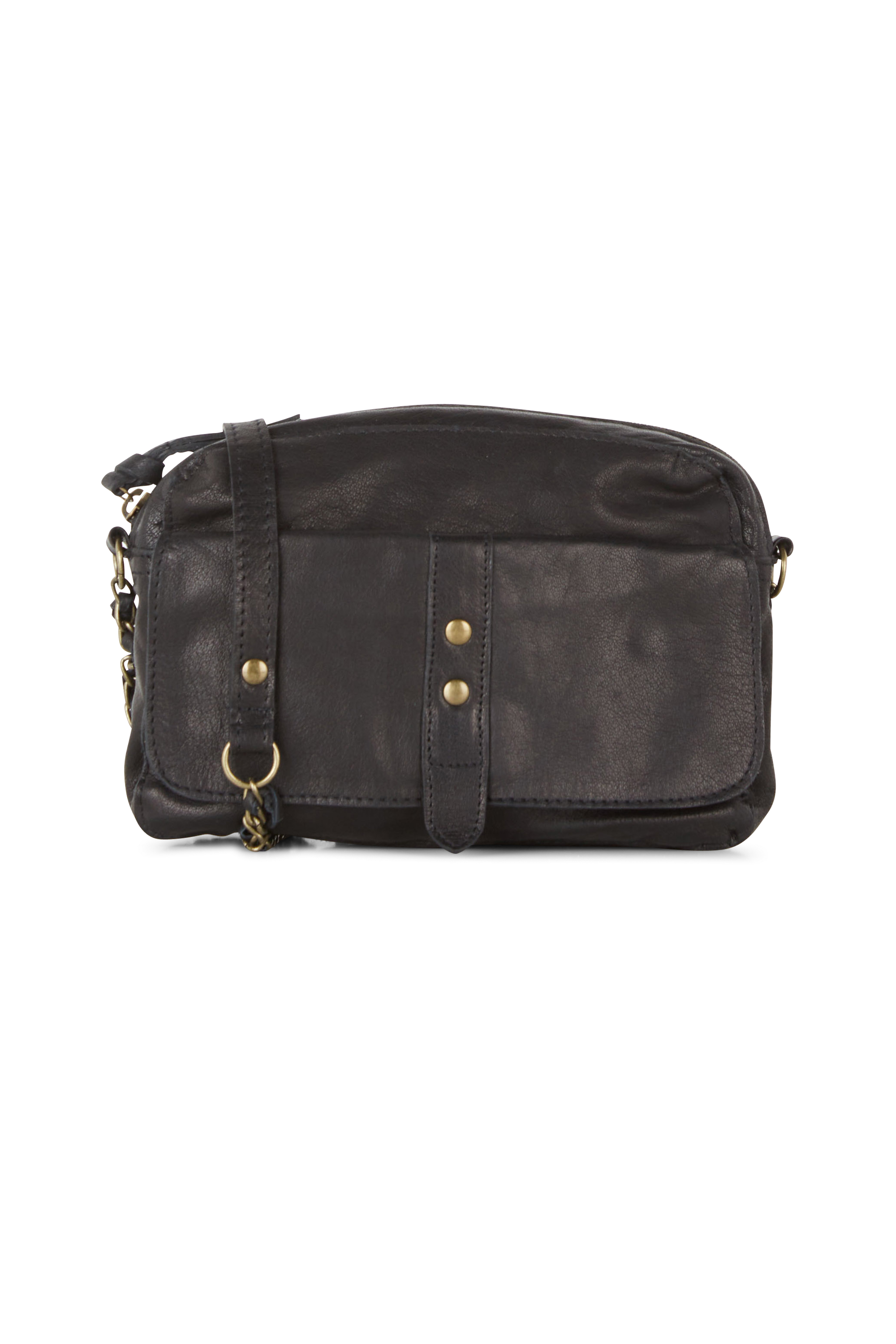 PIECES Sac bandoulière PCJANNI LEATHER CROSS BODY FC Noir
