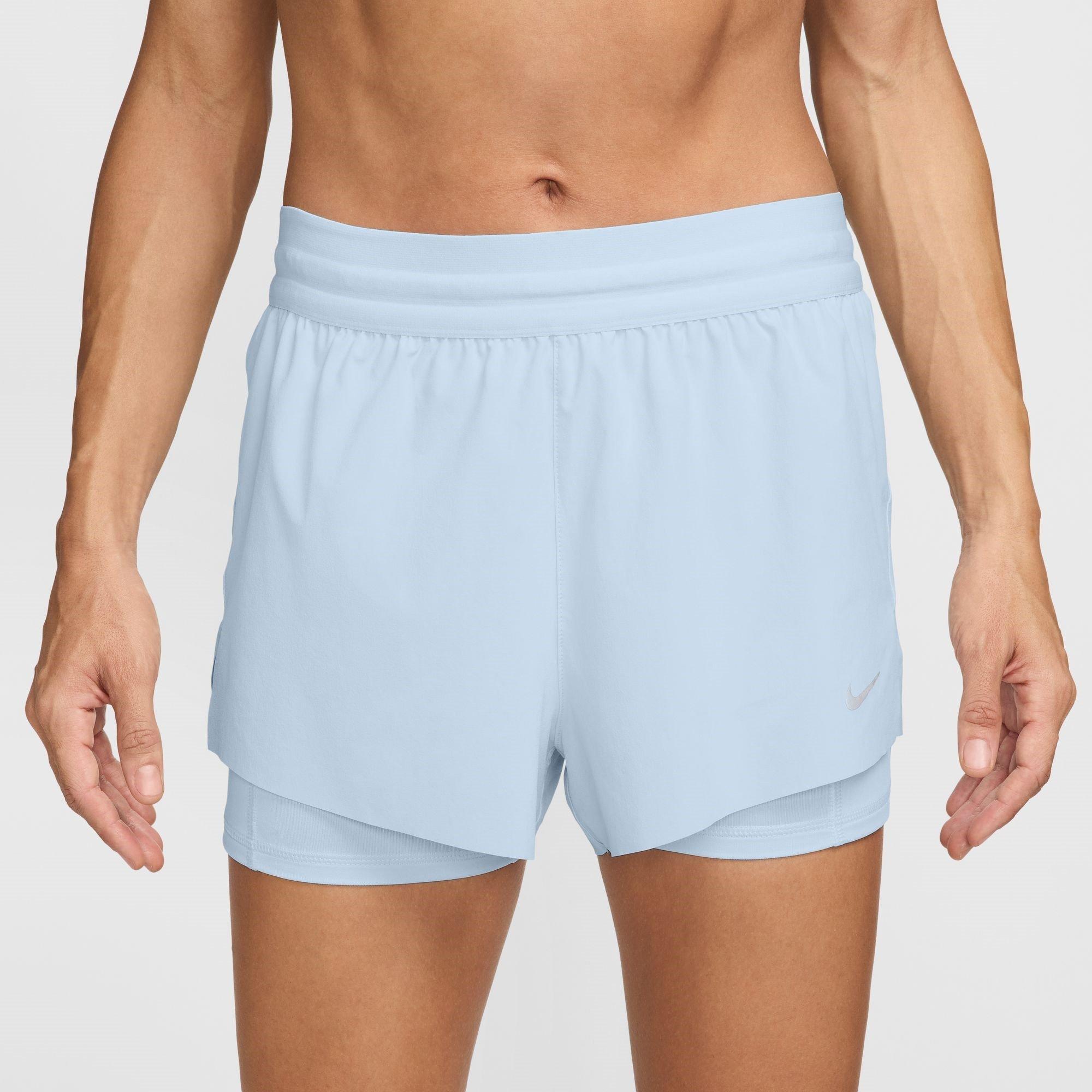 Nike Dri FIT Swift Womens Mid Rise 3 2 in 1 Shorts