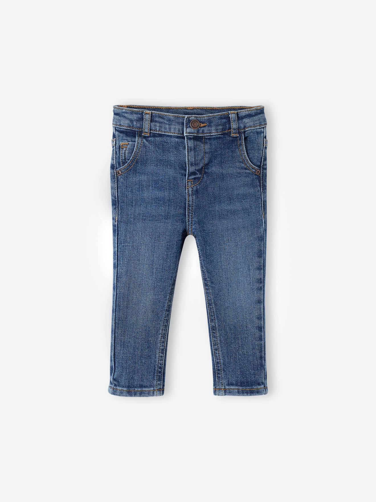 Calça jeans reta para bebê