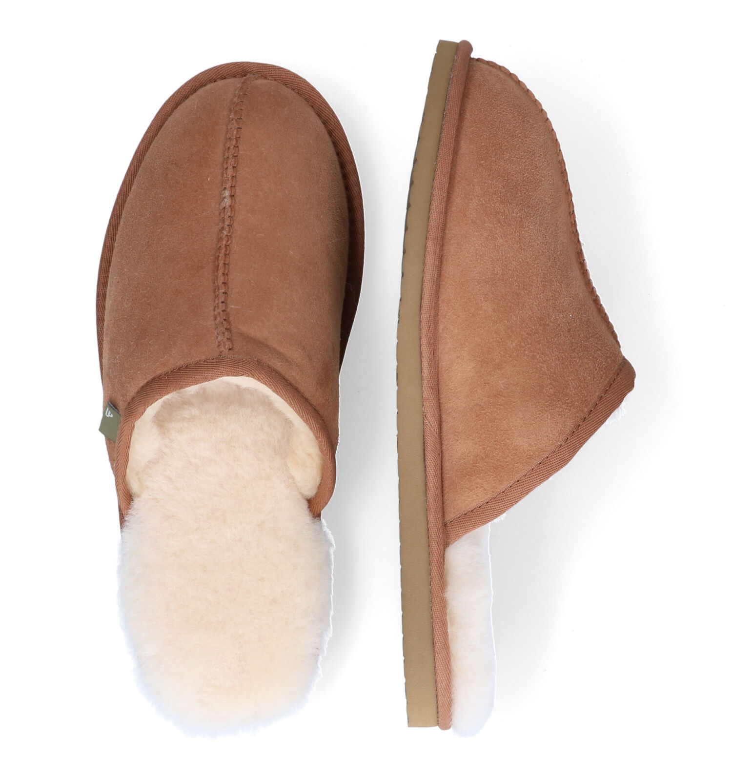 Pantoffels cognac