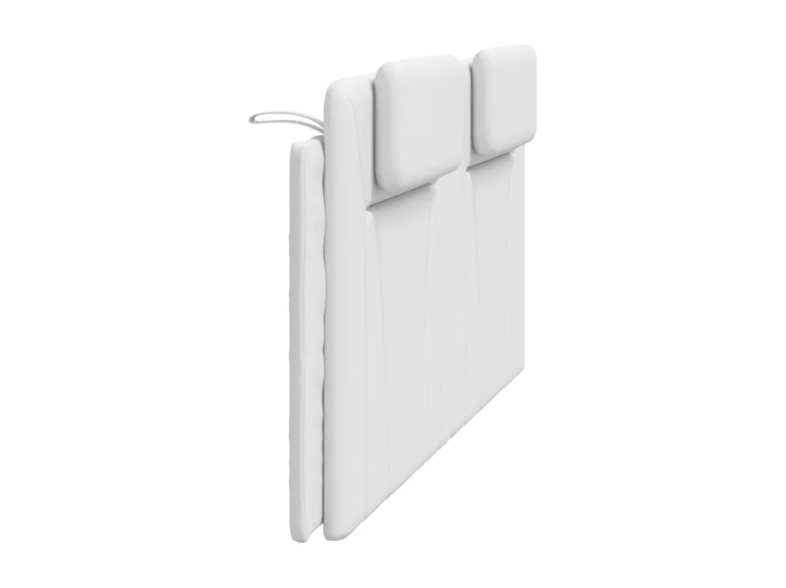 Coussin de tête de lit blanc 180 cm similicuir