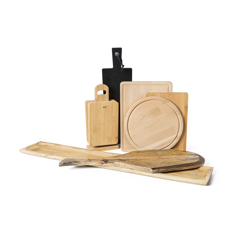 Ontbijtplankjes op standaard - 34x15x6.5 cm - 6 stuks