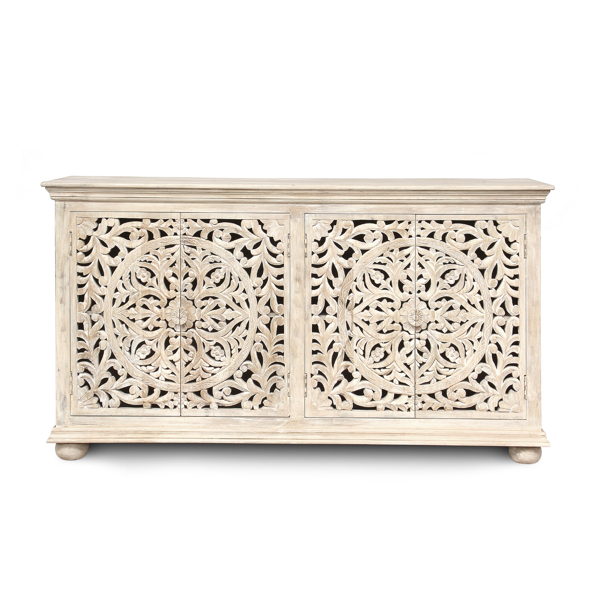 Sideboard 'Bholi', weiß, T 43 cm, B 178 cm, H 98 cm von fischer's lagerhaus