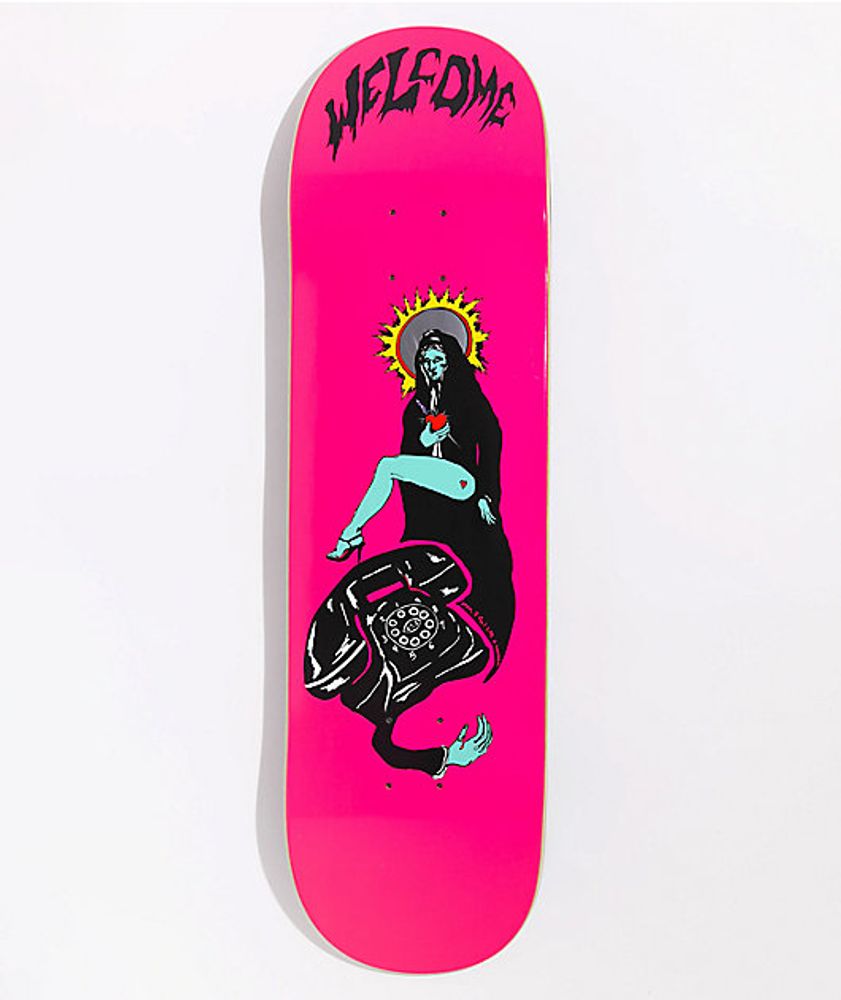 Welcome Skateboards Call Mary - Labrys Twin Tip - Hot Pink - 8.5