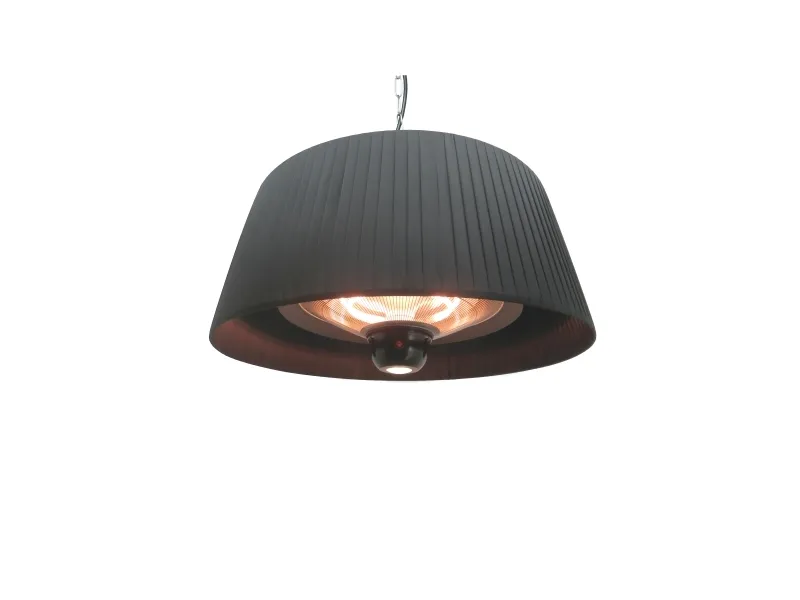 HORTUS Terrassevarmer hængemodel med skærm 800/1000/1800 W, HA, Ø60 cm, sort (211-318)
