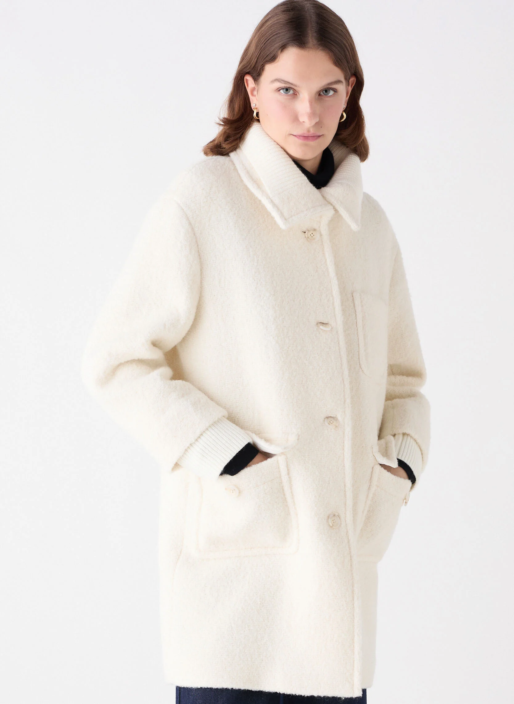 GOSPEL - Manteau droit | Blanc
