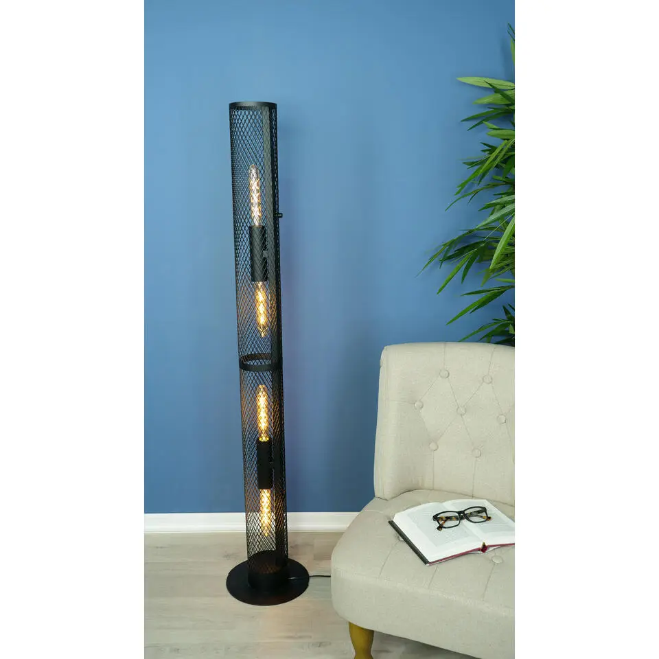 EGLO Redcliffe Vloerlamp - E27 - 135,5 cm - Zwart