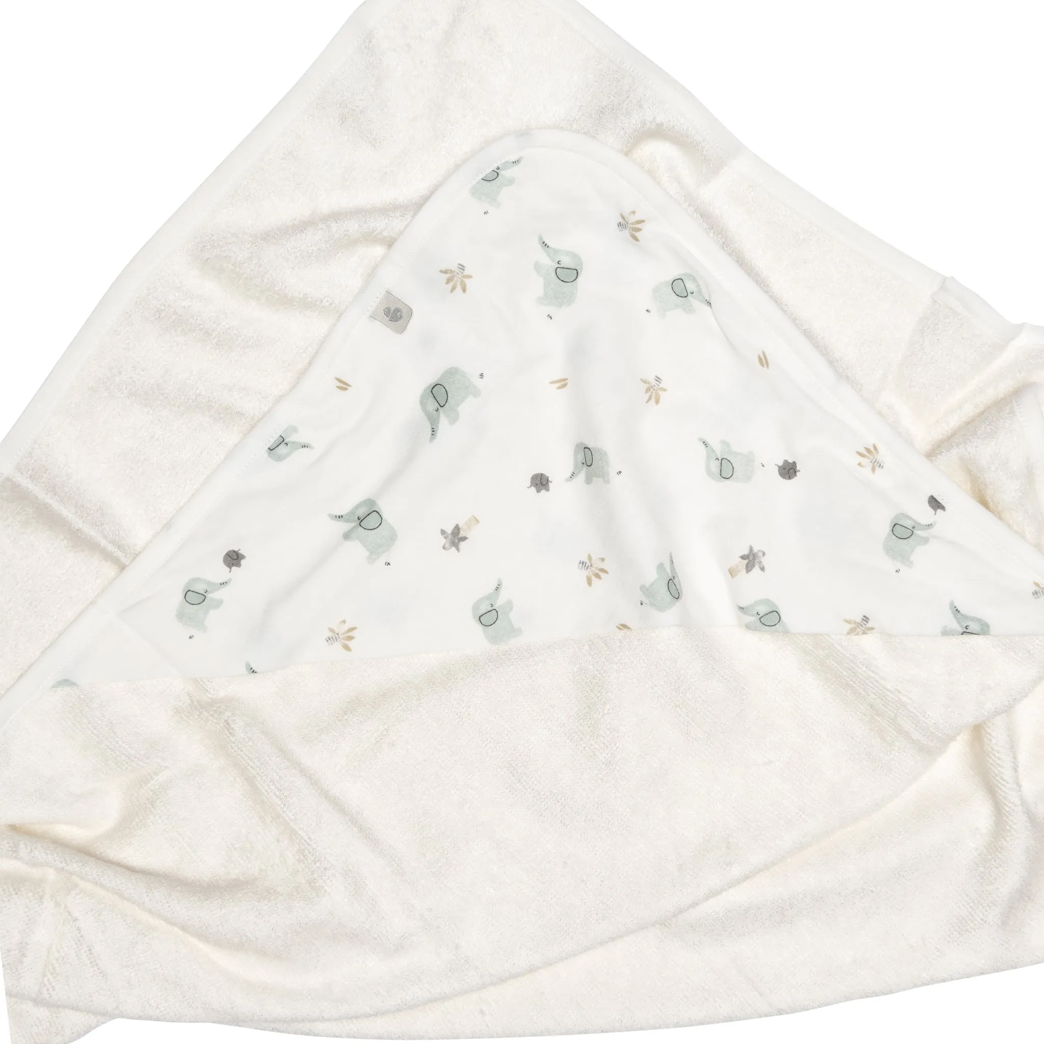 Perlimpinpin Serviette à Capuchon en Bambou - Éléphant