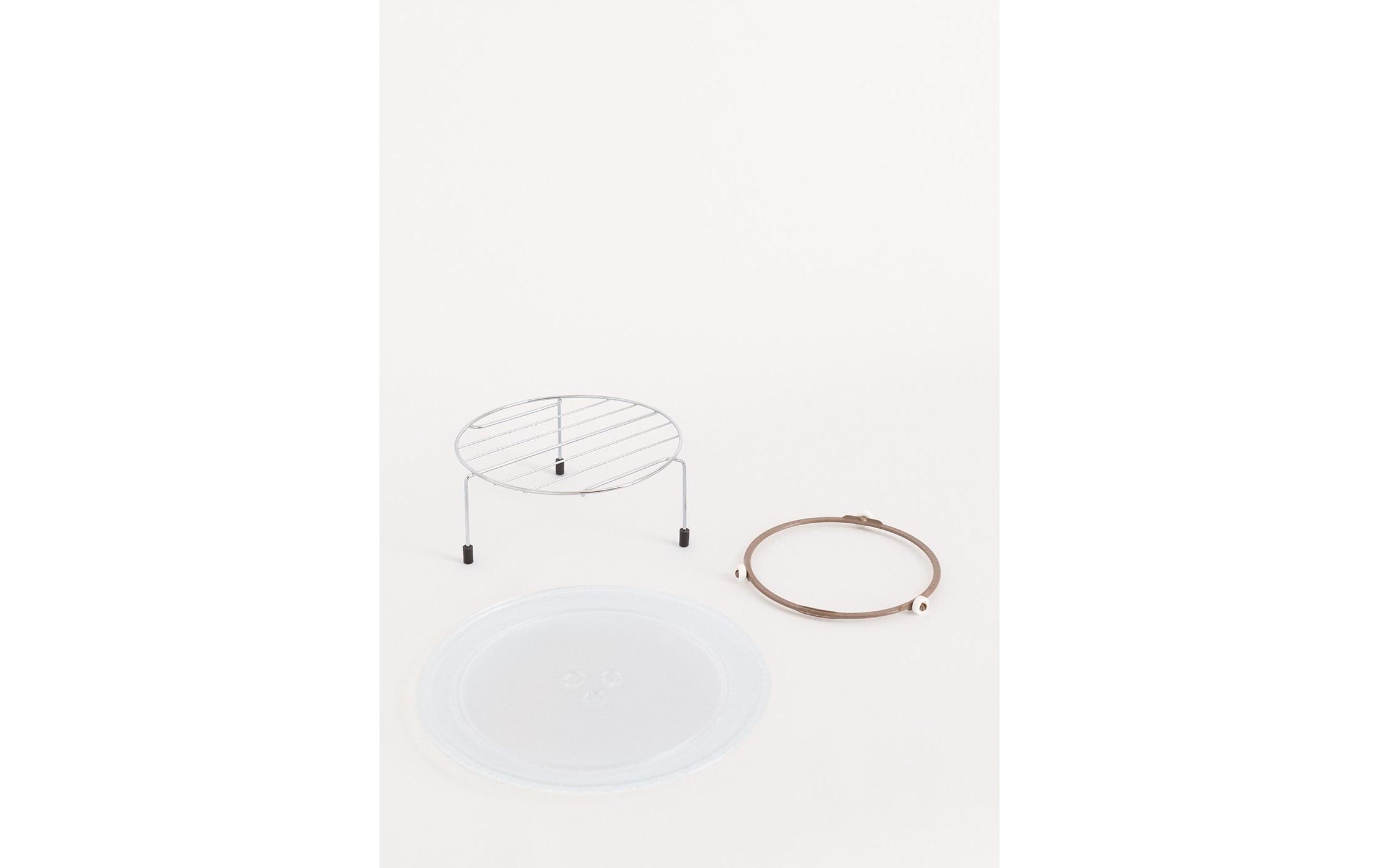 Mikrowelle Retro Wollweiss<br>Retro-Mikrowelle mit Grill, Defrost und Autocook-Funktionen