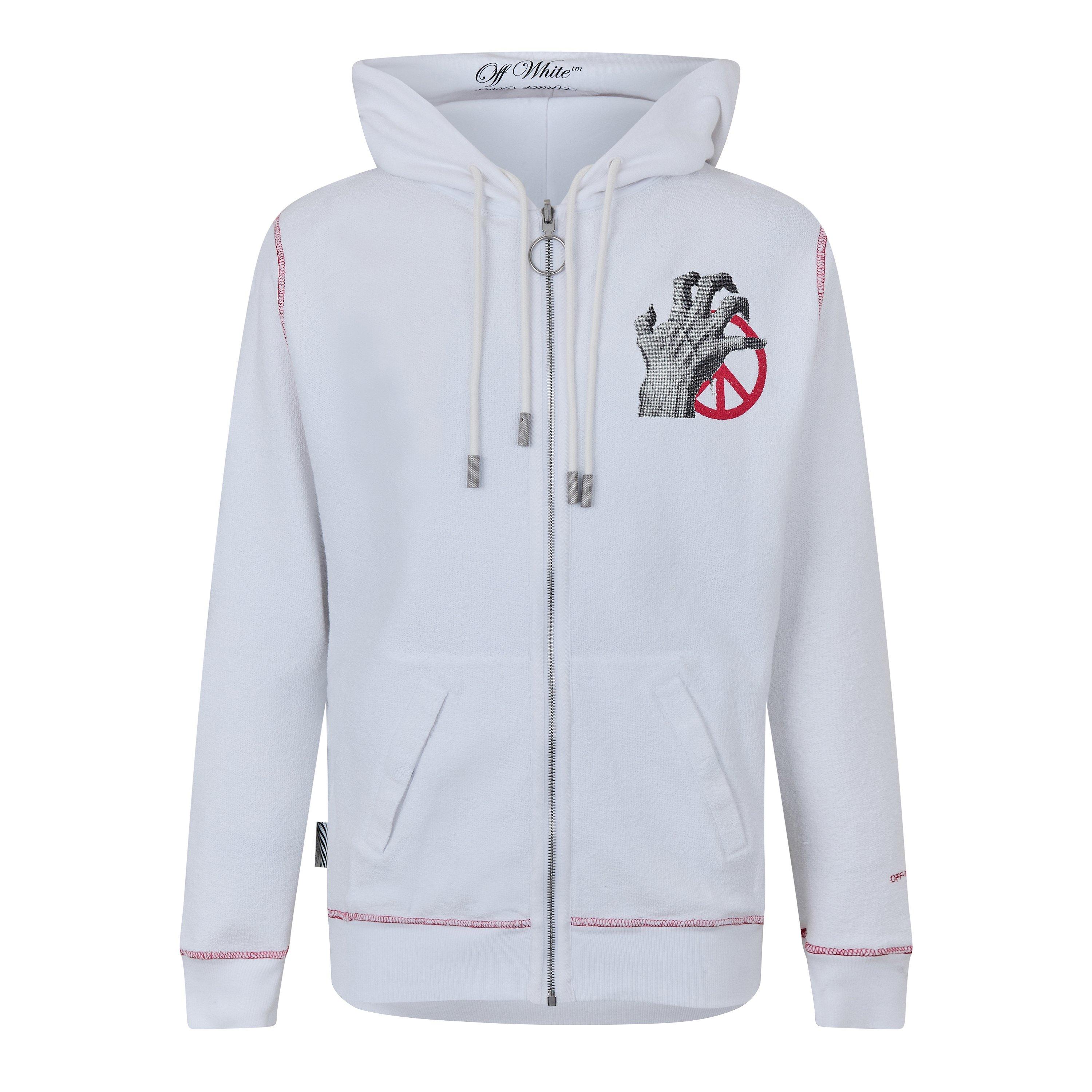 Off White Undercover Skeleton Zipped Hoodie