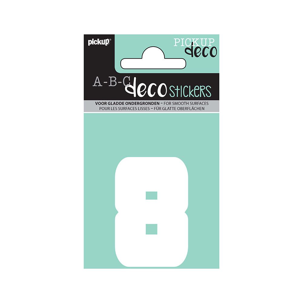 TALL PICKUP 8 ABC DECO ANNA 60 MM 8 HVIT