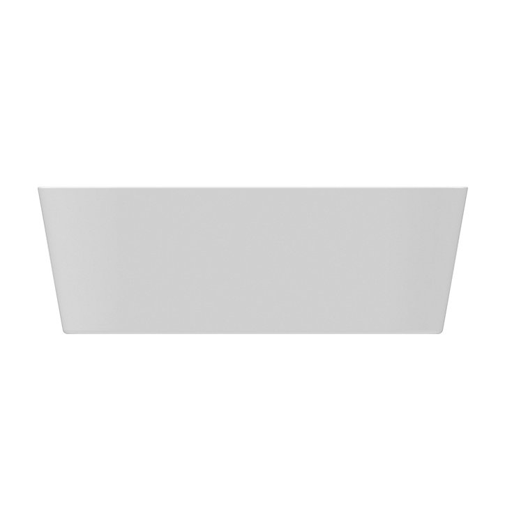Baignoire semi-îlot Nakina L. 180 cm x l. 80 cm blanc