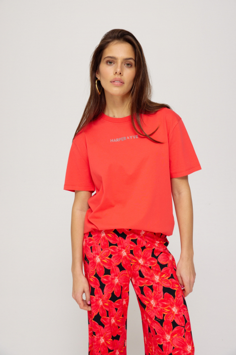 Harper & Yve rode dames t-shirt