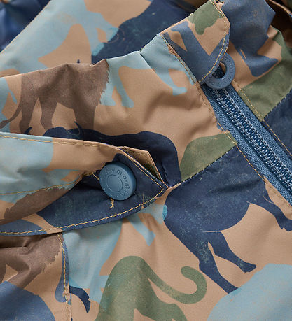 Minymo Sommerjacke - China Blue m. Print