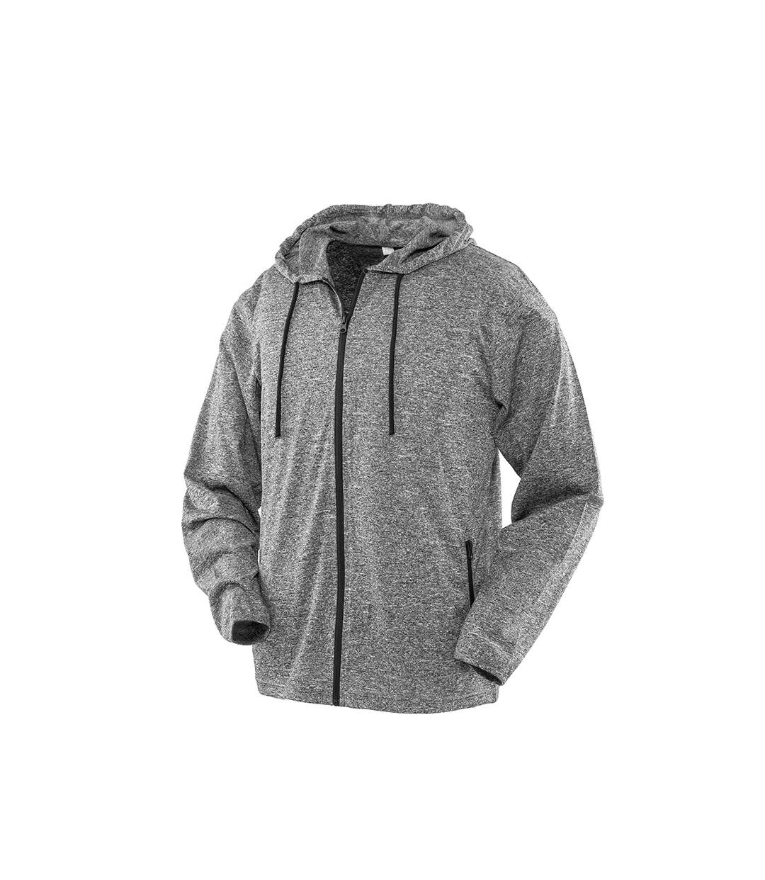 Spiro - Sweat zippé CAPUCHE - Hommes (Gris) - UTPC3645