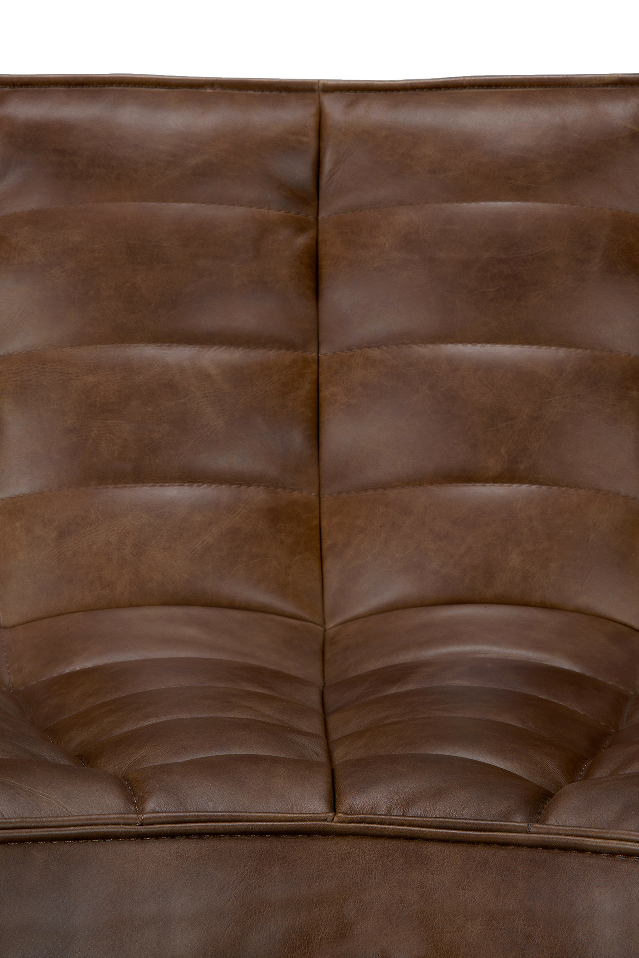 Modulaire bank N701 - chestnut - 90° rond hoekelement