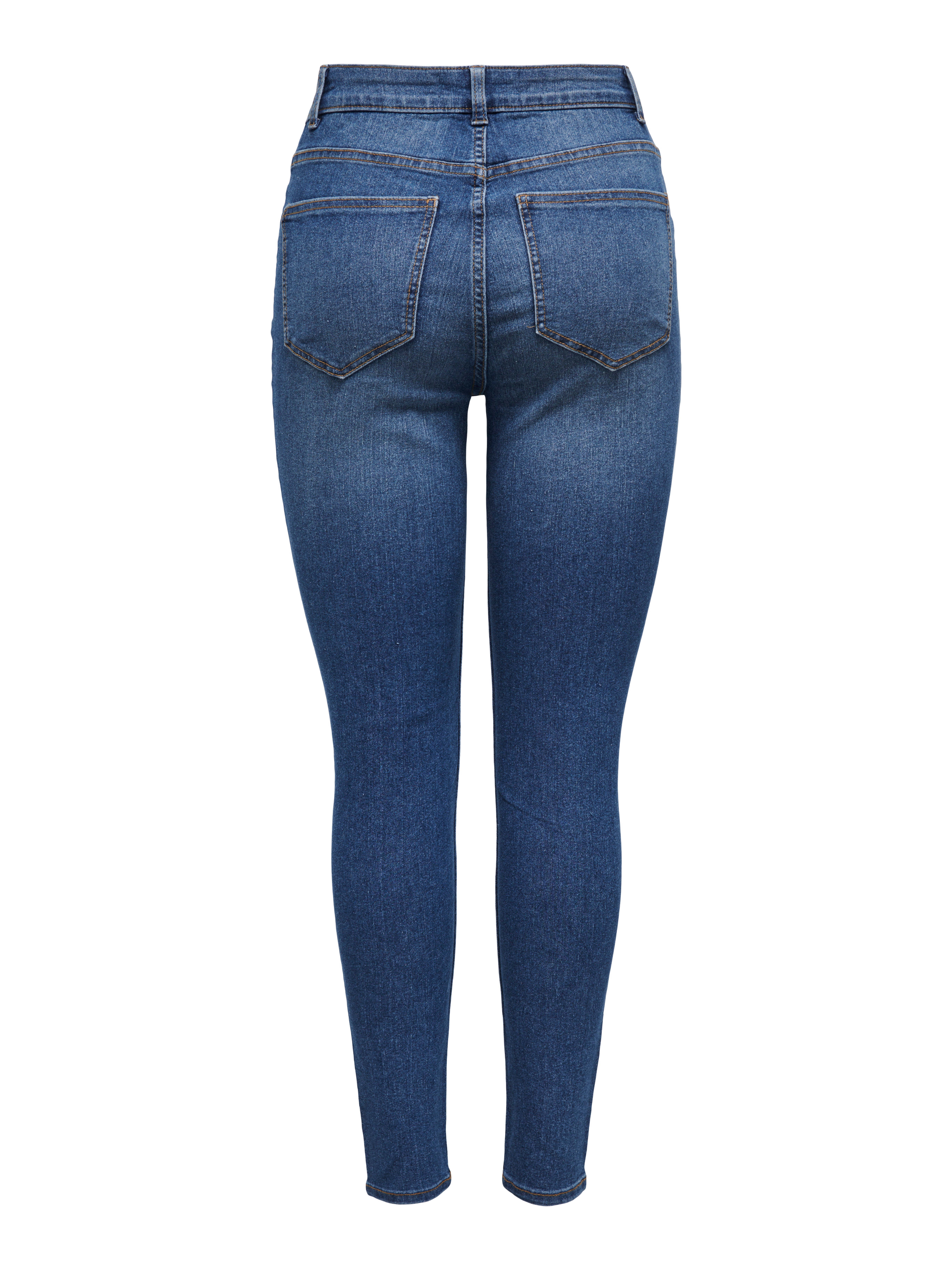 JDYMOON Hohe Taille Skinny Fit Jeans Dark Blue Denim