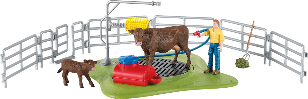 schleich® 42529 Farm World Kuh Waschstation