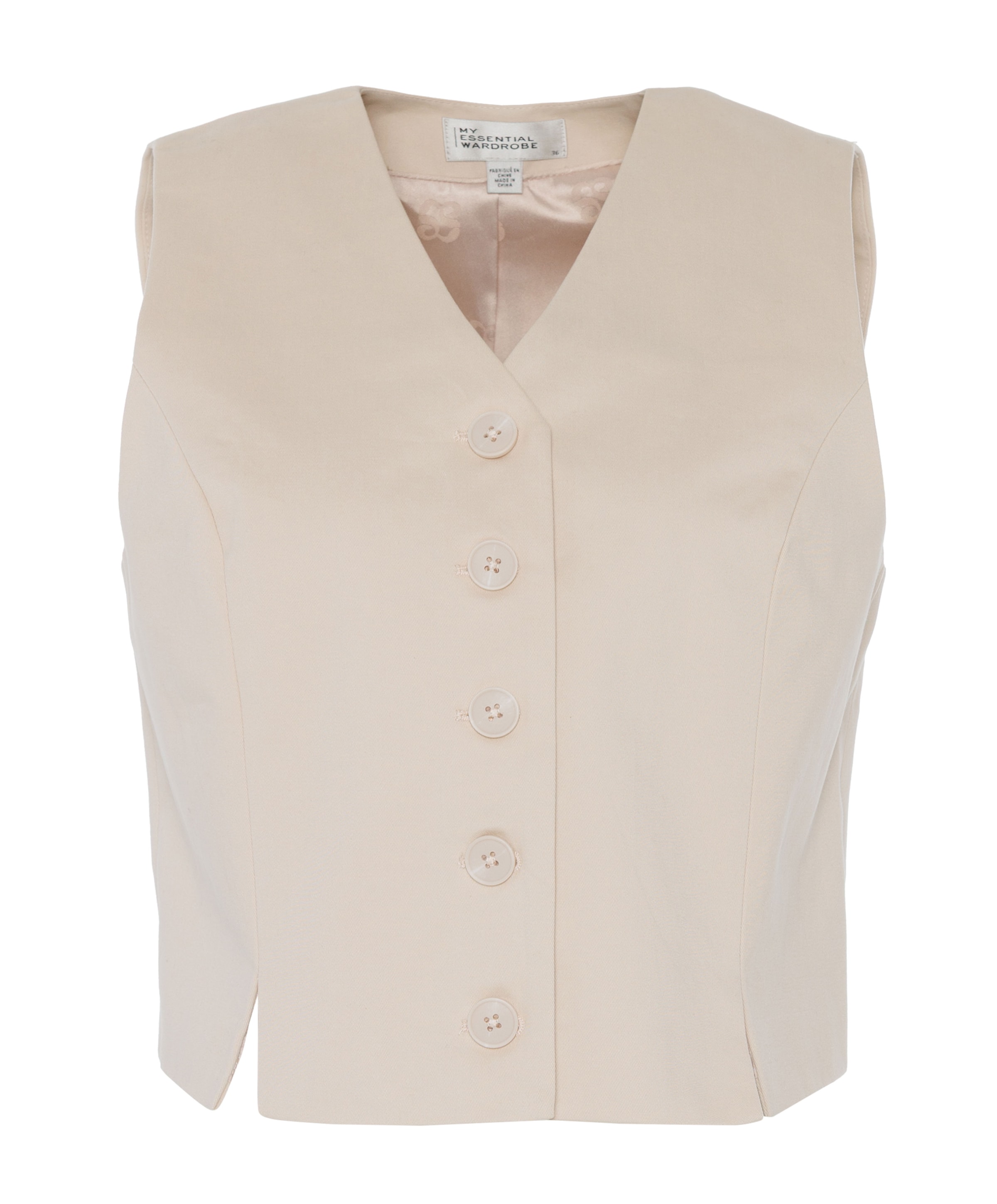 My Essential Wardrobe Dames gilet beige