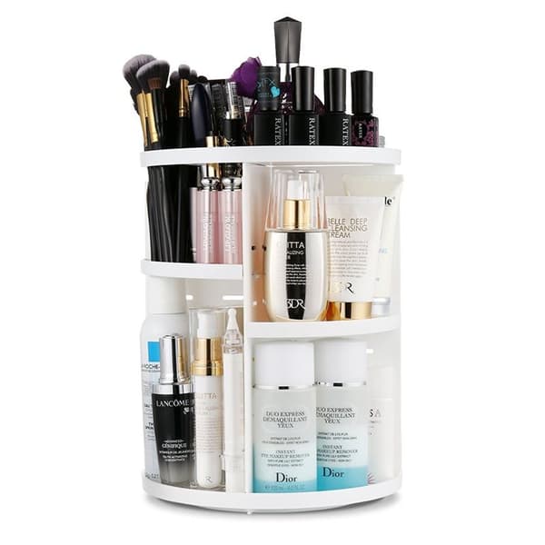UNIQ 360º Rotating Cosmetics Organizer - Hvit