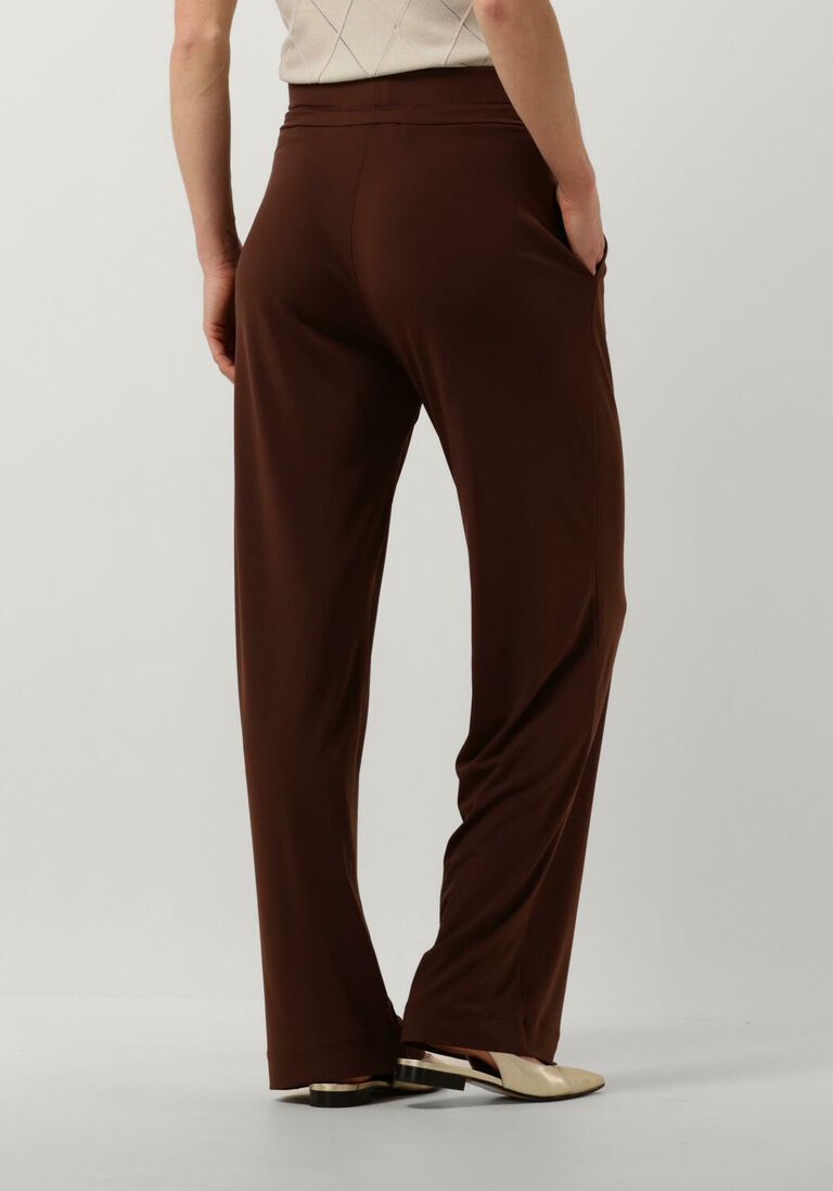 VANILIA bruine vanilia wijde broek wide leg chino